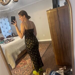 Elegant Black Lace Dress